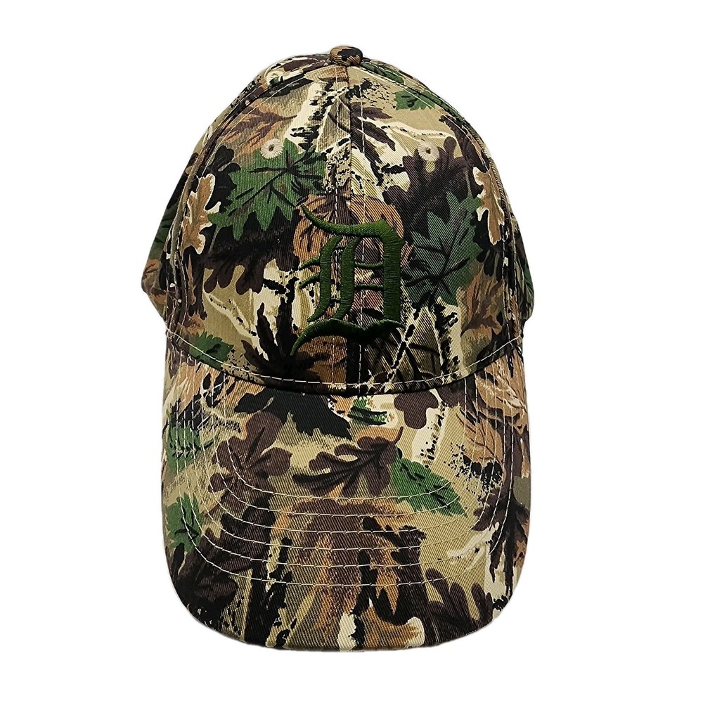 Camo Bud Light Embroidered D Detroit Tigers Strap Back Hat Ball Cap Outdoor Hunt